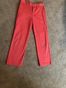 VINEYARD VINES Jetty Red Flat Front Boys Cotton Chino Pant Sz 18 EUC + 2 BONUSES - Picture 1 of 12