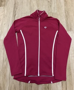 Pearl Izumi Damen Radfahren rosa durchgehender Reißverschluss Langarm Gr. Large - Bild 1 von 7