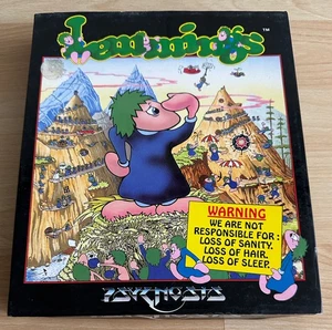 Lemings von PSYGNIOSI, Commodore 64/128 Spiel 3 Disk, BIG BOX, OVP/BOXED - Afbeelding 1 van 13