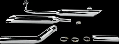 Cobra Chrome 3.5in Slash Cut Slip On Muffler Exhaust Yamaha V Star 650 04-15 - Image 1 of 3