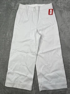 Pantalones Spanx Para Mujer Medianos Recortados Pierna Ancha Clásicos Blancos Pull-on Modelado - Imagen 1 de 13