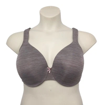 Lane Bryant Cacique Bra Lightly Lined Full Coverage U/W Size 44C Taupe Lace Trim - Image 1 of 4