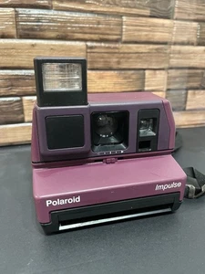 Vintage Polaroid Impulse Purple Instant Film Camera Untested As Is - Picture 1 of 9