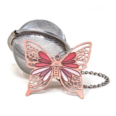 Norpro Mesh Tea Infuser with Butterfly Charm, 2-Inch, Stainless Steel - Image 1 of 4