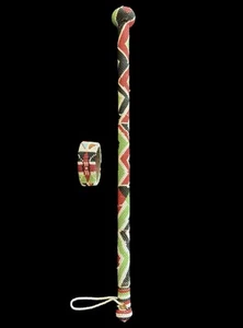 AUTHENTIC Handmade African Maasai Masai Beaded Rungu, Bracelet: Made by Widows - Picture 1 of 10