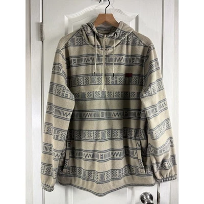 O'Neill Para hombres 1/4 Cremallera Sudadera con Capucha Polar Pullover Suroeste Estampado Rayas Talla XL Foto 1 de 4