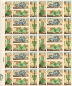 SC# 1942-45 - 1981 20¢ Desert Plants - Complete Mint NH Sheet of 40 Stamps - Picture 1 of 1