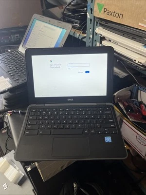 Lot of 100 Dell Chromebook 11 3180 11.6" Intel 1.6GHz 4GB 16GB Adapter + Battery - Image 1 of 4