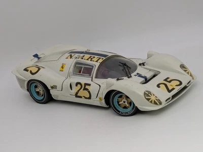 Jouef Evolution No Box 1/18 1967 Ferrari 330 P4 White NART #25 Diecast Car - Image 1 of 4