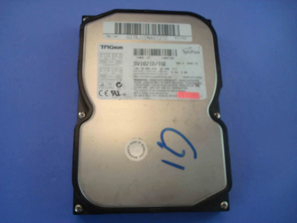 TRIGEM/SAMSUNG SPINPOINT SV1021D/TGE 10.2GB ATA-66 IDE HARD DRIVE - Image 1 of 1