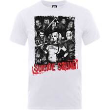 Suicide Squad Batman Harley's Gang Quinn White Mens T-Shirt DC Comics Official