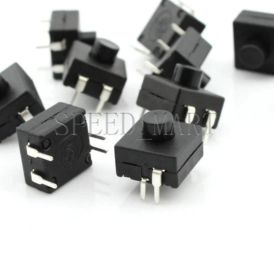 5pcs High Quality 214A 12V 4 pin Square Tact Push Button Switch Two ON One OFF - Image 1 of 4