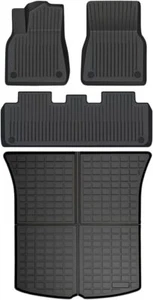 SUPER LINER Floor Mats for Tesla Model Y 5-Seat 2021-2023 2024, TPE Cargo Liner - Foto 1 di 12