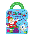 Christmas Colouring & Sticker Bag Book - Kids Childrens Activity Book Fun Xmas