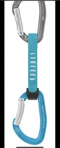 New Petzl Regained Djinn Axess Quickdraw Turquoise 11cm - Picture 1 of 6