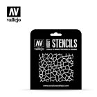 Vallejo Stencil  ST-CAM004 Pixelated Modern  Camo  stencil scale 1/35 War Games