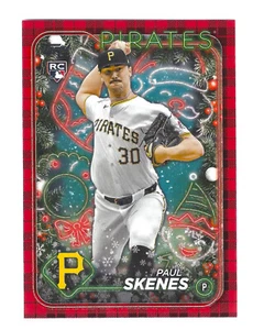Paul Skenes 2024 Topps Holiday RC Rojo Cuadros Adviento Exclusivo #H165 Pittsburgh - Imagen 1 de 2