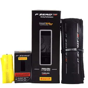 Pirelli P ZERO TLR SL 26-622 Tire & SmarTUBE 25/28-622 700C Set w/Keychain - Picture 1 of 9