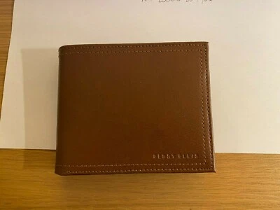 Perry Ellis Portfolio Brown Leather Wallet - Brand New - Image 1 of 4