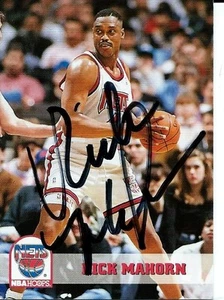 Autogrammkarte Rick Mahorn New Jersey Devils 93-94 Skybox Basketball #372 - Bild 1 von 1