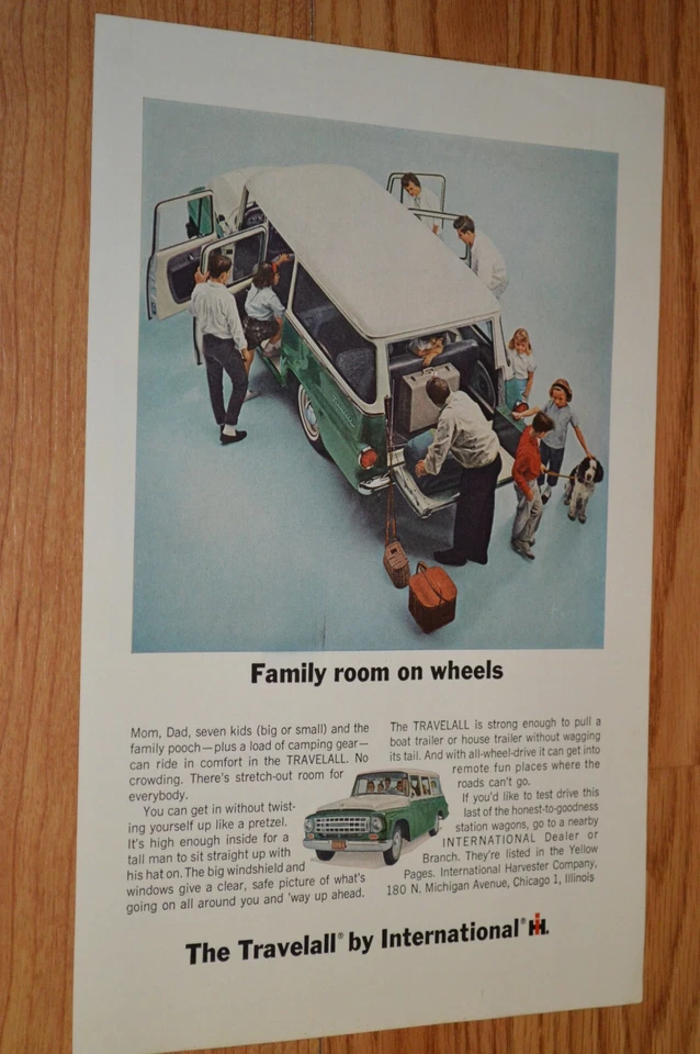 International Travelall 1964 anuncio original vintage impreso anuncio 64 Foto 1 de 1