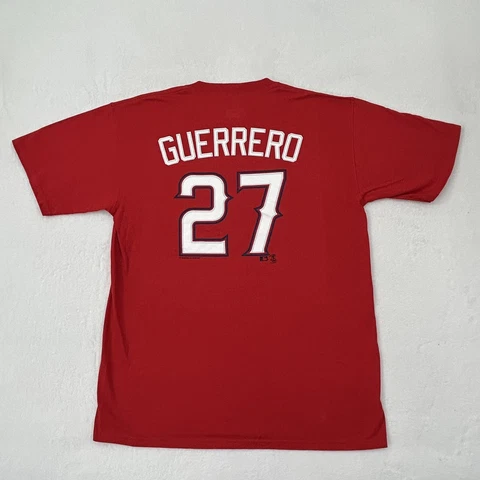 Vintage 2007 Lee Sport Anaheim LA Angels Vladimir Guerrero #27 Red Shirt Mens L Cover