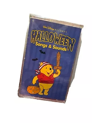 Walt Disney Records Halloween Songs & Sounds Cassette Winnie Pooh Mickey Mouse - Image 1 of 4