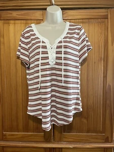 Juniors Top No Boundaries Short Sleeve Size 19 - Picture 1 of 7