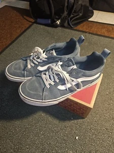 Men's Vans Kyle 721356 Blue Suede Casual Shoes Sneakers Sz 8.5 - Picture 1 of 6