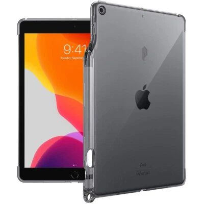 For Apple iPad 10.2 Case 2021/2020/2019 Poetic Ultra Thin Soft TPU Cover Gray - Image 1 of 4