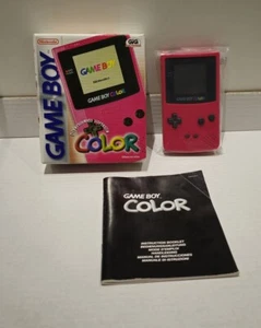 GAME BOY COLOR ROSA PINK + SCATOLA + MANUALE - OTTIME CONDIZIONI - Foto 1 di 18