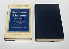 Restoration Literature 1660-1700 Dryden Bunyan Pepys. Sutherland + Related Vol