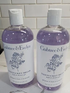 Crabtree & Evelyn NANTUCKET BRIAR Bath & Shower Gel 16.9 Oz. Each LOT 2 NEW - Picture 1 of 1