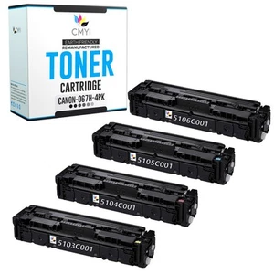 4PK CMYi Replacement 067H Toner Combo Pack for Canon Color imageCLASS MF654Cdw - Picture 1 of 7