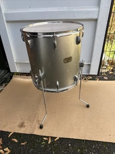 Free P&P. 16” Pearl Export Floor Tom Drum. Silver Finish. 16x15”. - Picture 1 of 21