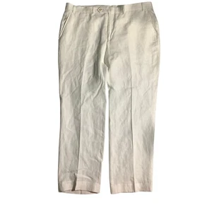 Pantalone uomo Lauren Ralph Lauren taglia 38x29 — bianco, lino, casual - Foto 1 di 7