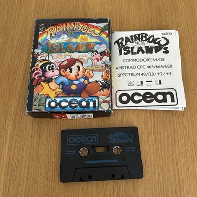 Commodore 64 Rainbow Islands Game In Box With Manual 1989 - Image 1 of 4