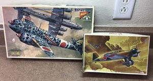 Two Vintage (1980s) Japanese Millitary Plane Model Kits Ki-15-I/ka45kai - Picture 1 of 9