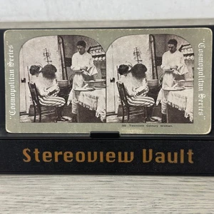 Mujer Siglo XX Stereoview Serie Metropolitana De Colección - Imagen 1 de 2