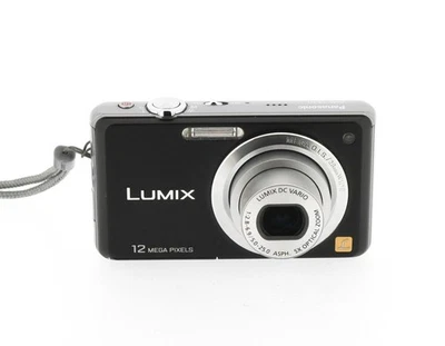 Panasonic Lumix DMC‑FS10 compact 12MP zoom 5x – boîte, chargeur, câbles, SD - Photo 1/4