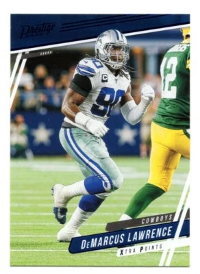 2020 Panini Prestige Football #74 Demarcus Lawrence Blue Xtra Points Parallel - Image 1 of 2