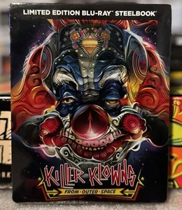 KILLER KLOWNS FROM OUTER SPACE STEELBOOK Best Buy LE ORLANDO AROCENA ART OOP NEW - Picture 1 of 8
