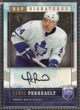 2006-07 BAP Signatures #YP Yanic Perreault Toronto Maple Leafs Autograph