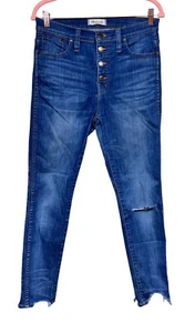 Madewell 10" High Rise Skinny Jeans Button Fly Women’s Size 29 - Picture 1 of 10