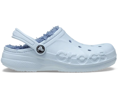 Crocs Kids Baya Lined Clog – Warm Fuzzy Slippers, Indoor/Outdoor, Heel Strap - Image 1 of 4