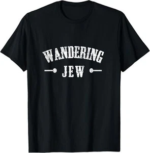 Wandering Jew Jewish Passover Travel Kosher Hiking Camping T-Shirt Hoodie - Picture 1 of 10