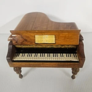 Thorens Pianoforte a coda in legno movimento svizzero music box funzionante! Vintage - Foto 1 di 13