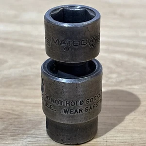 Matco 9/16" Shallow Universal Swivel Impact Socket 3/8" Drive 6 Point BUP186A - Picture 1 of 5