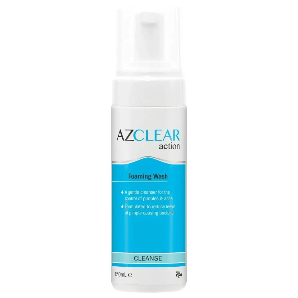 Ego Azclear Action Foaming Wash for Pimples and Acne Prone Skin 150ml