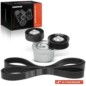2x Serpentine Belt Drive Component Kit for Jeep Liberty 2002 2003-2006 V6 3.7L - Picture 1 of 10